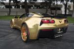 Chevrolet Corvette Convertible Gold on Forgiato Wheels (GTR) 2019 года